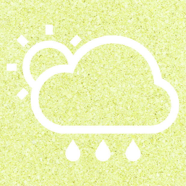 太陽晴曇雨黄緑の iPhone7 Plus 壁紙