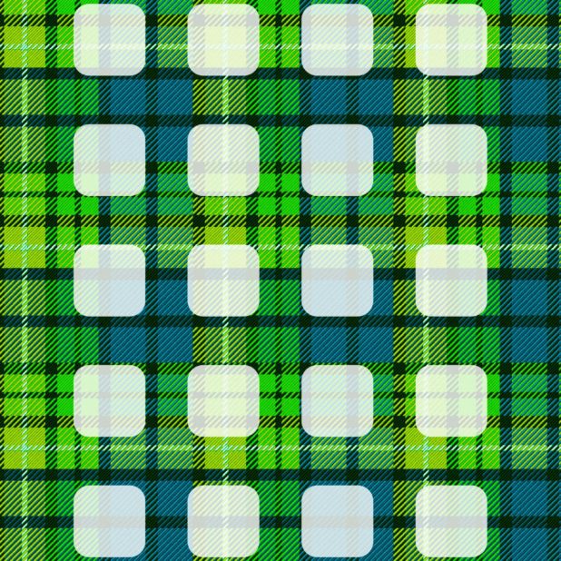 模様チェック緑棚の iPhone7 Plus 壁紙