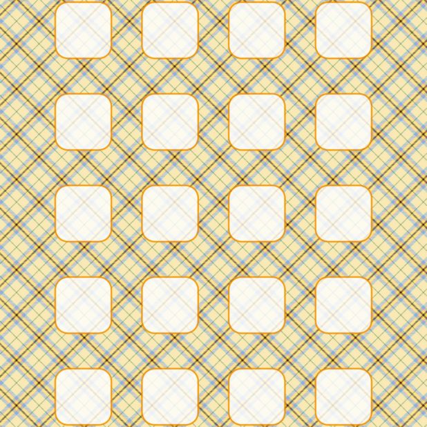 模様チェック茶黄棚の iPhone7 Plus 壁紙