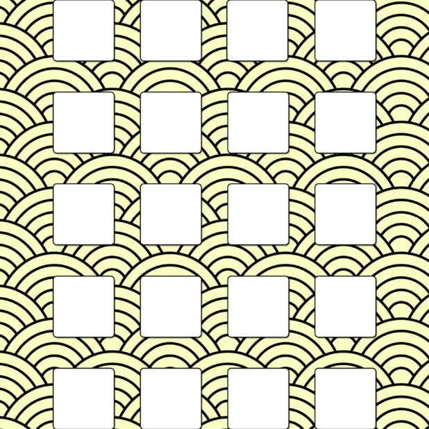 棚シンプル正月渦巻き黄の iPhone7 Plus 壁紙