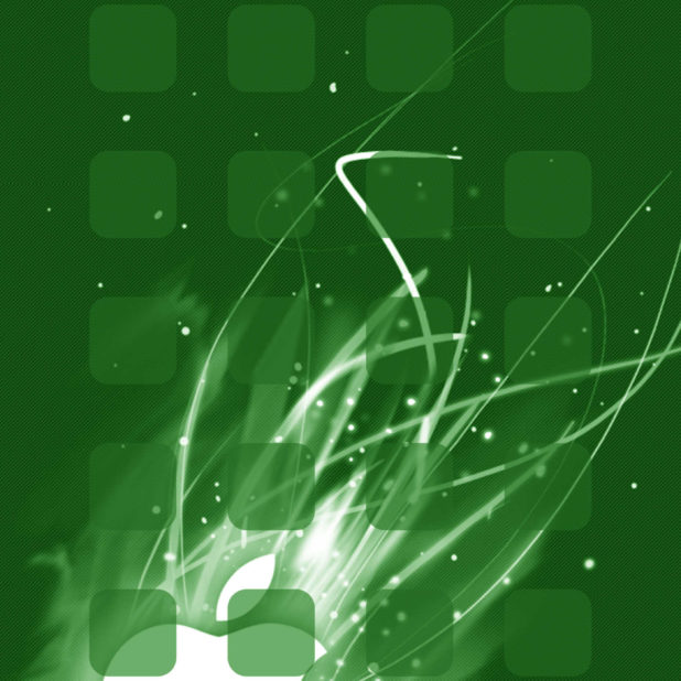 Appleロゴ棚クール緑の iPhone7 Plus 壁紙