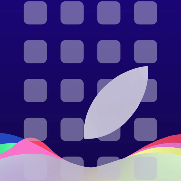 Appleロゴイベント紫棚の iPhone7 Plus 壁紙