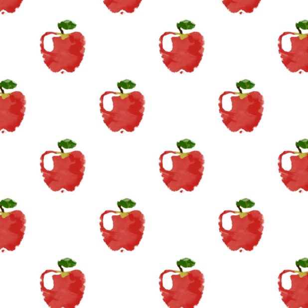 模様イラストフルーツアップル赤女子向けの iPhone7 Plus 壁紙