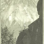 山 モノクロの iPhone8 壁紙