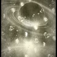 惑星 モノクロの iPhone8 壁紙