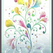 模様 花の iPhone8 壁紙