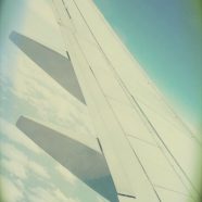 飛行機 翼の iPhone8 壁紙