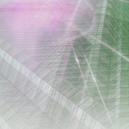 グラデーション建物桃の iPhone8 壁紙