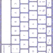葉キーボード紫白の iPhone8 壁紙