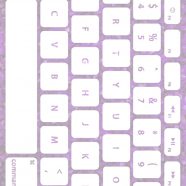 葉キーボード桃白の iPhone8 壁紙