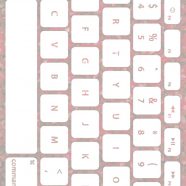 葉キーボード赤白の iPhone8 壁紙