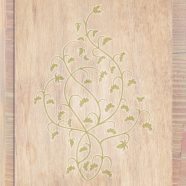 木目葉茶黄緑の iPhone8 壁紙