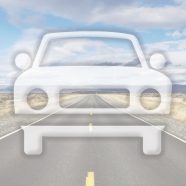 風景車道路青の iPhone8 壁紙