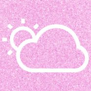 太陽雲天気桃の iPhone8 壁紙