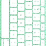 キーボード青緑白の iPhone8 壁紙