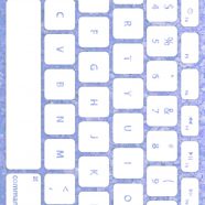 キーボード青紫白の iPhone8 壁紙