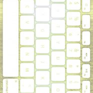 海キーボード黄緑白の iPhone8 壁紙