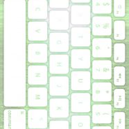 海キーボード緑白の iPhone8 壁紙