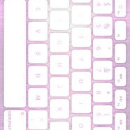 海キーボード桃白の iPhone8 壁紙
