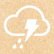 曇雨雷橙の iPhone8 壁紙