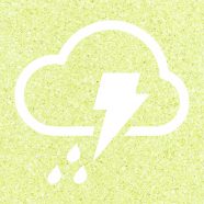 曇雨雷黄緑の iPhone8 壁紙