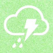 曇雨雷緑の iPhone8 壁紙