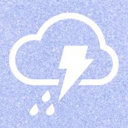 曇雨雷青紫の iPhone8 壁紙