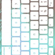キーボード青白の iPhone8 壁紙