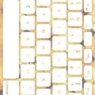 花キーボード黄白の iPhone8 壁紙