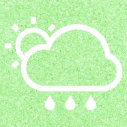 太陽晴曇雨緑の iPhone8 壁紙