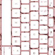 地面キーボード橙白の iPhone8 壁紙