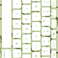 地面キーボード黄緑白の iPhone8 壁紙