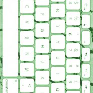 地面キーボード緑白の iPhone8 壁紙