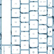地面キーボード青白の iPhone8 壁紙