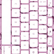 地面キーボード赤白の iPhone8 壁紙