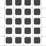 棚白黒罫線の iPhone8 壁紙