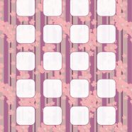 模様花イラスト紫棚の iPhone8 壁紙