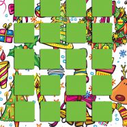 棚クリスマスツリーカラフル緑女子向けの iPhone8 壁紙