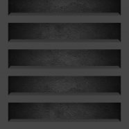 棚木シンプル黒の iPhone8 壁紙