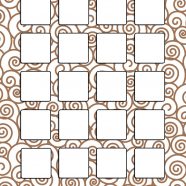 棚シンプル正月渦巻き茶の iPhone8 壁紙