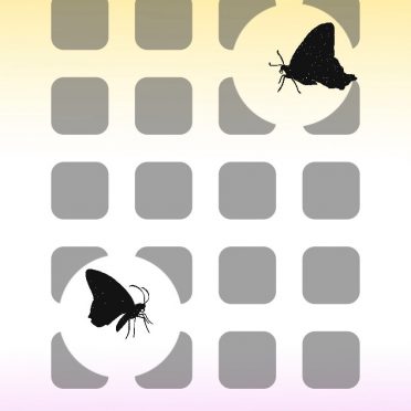 棚蝶黄紫の iPhone8 壁紙
