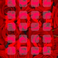 バラ赤棚ローズ3の iPhone8 壁紙