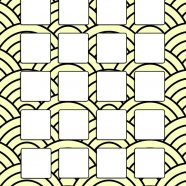 棚シンプル正月渦巻き黄の iPhone8 壁紙