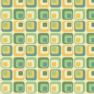 模様四角形緑黄の iPhone8 壁紙