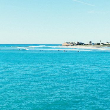 風景海空青の iPhone8 壁紙