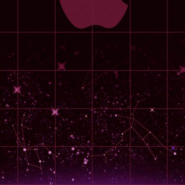 Appleロゴ棚クール赤宇宙の iPhone8 壁紙