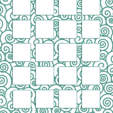 棚シンプル正月渦巻き緑の iPhone8 壁紙
