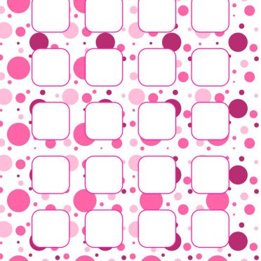 模様水玉赤紫桃棚女子向けの iPhone8 壁紙