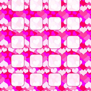 模様ハート桃赤紫棚女子向けの iPhone8 壁紙