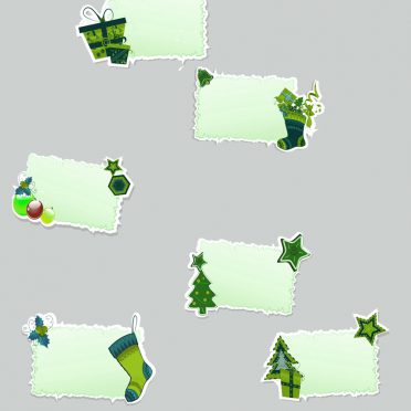 クリスマス灰緑プレゼントの iPhone8 壁紙